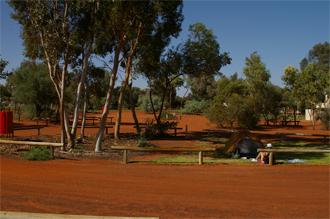 The Ayers Rock Resort campground.
